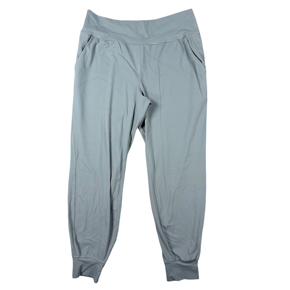 Avia SoftSculpt Women Joggers Large 12-14 Sage Green Tapered Activewear Pants